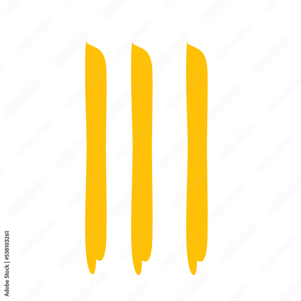 Gold Tally Marks illustration Gold Tally Marks illustration