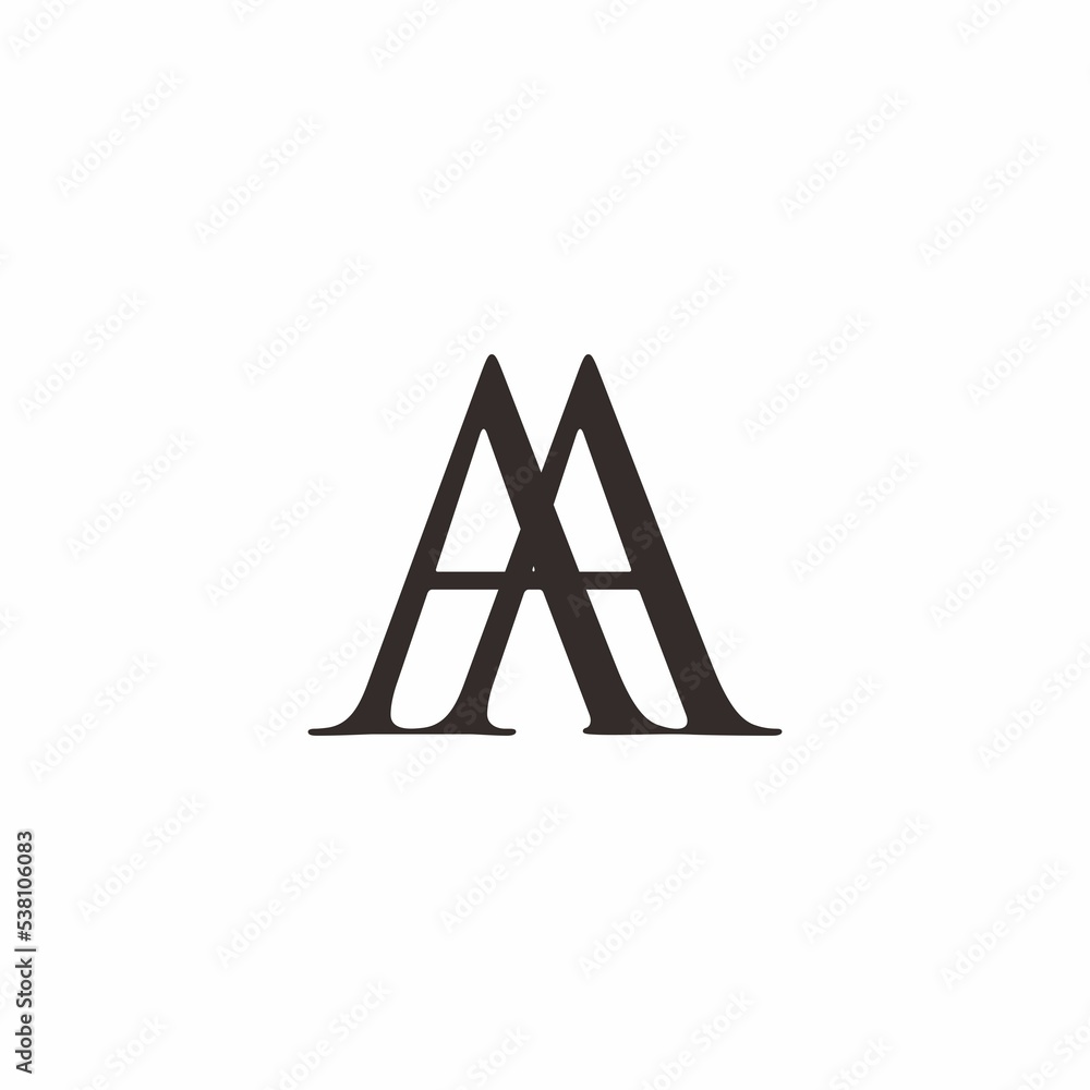 simple A and A initials logo simple A and A initials logo