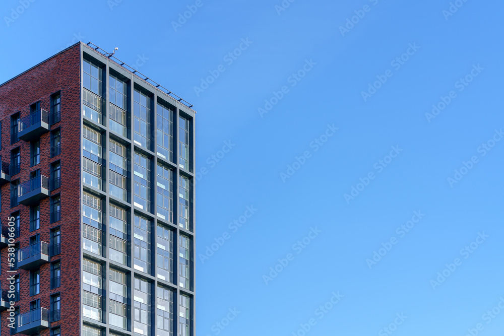construction of a modern building in the city. Construction background. construction of a modern building in the city. Construction background.