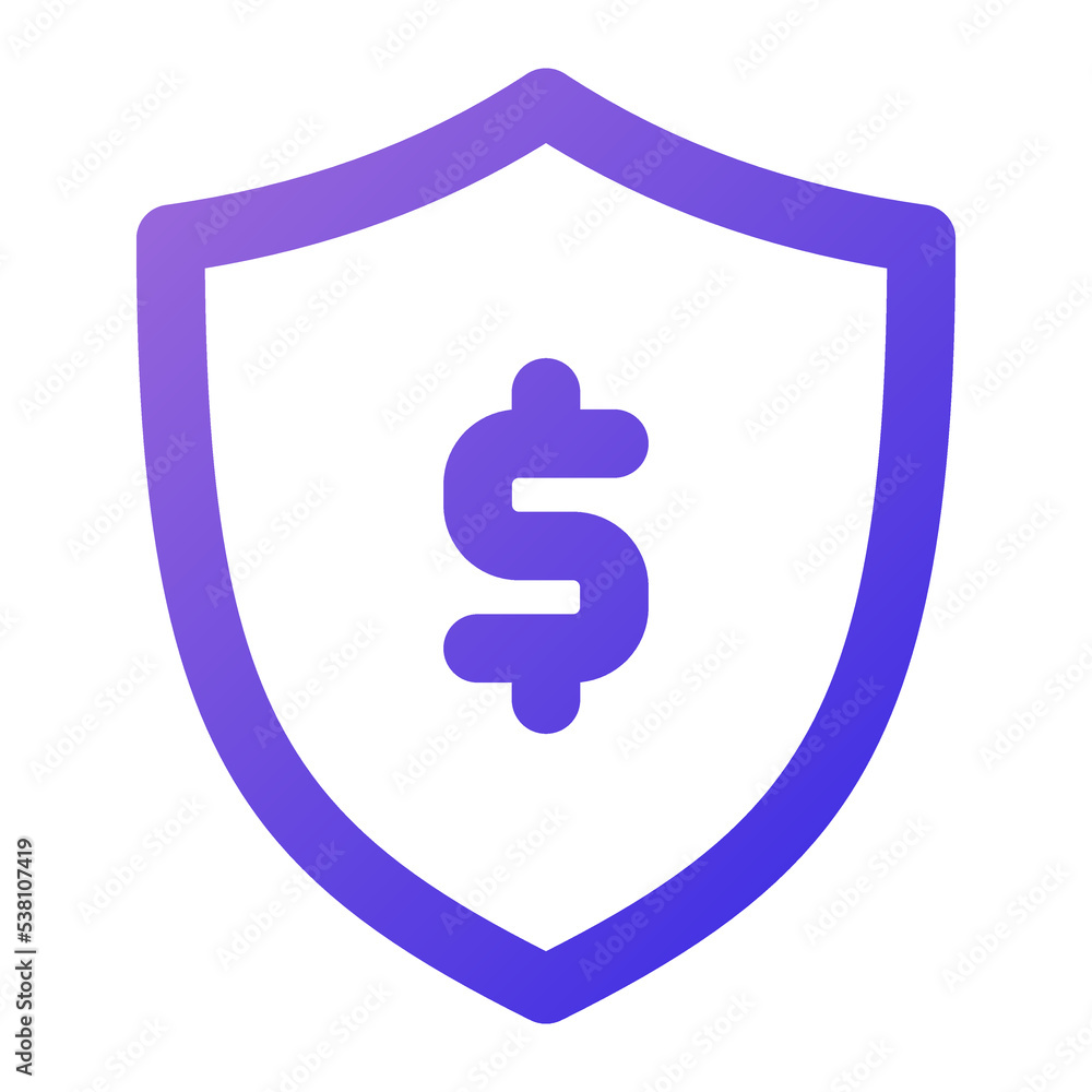 insurance icon outline gradient style insurance icon outline gradient style