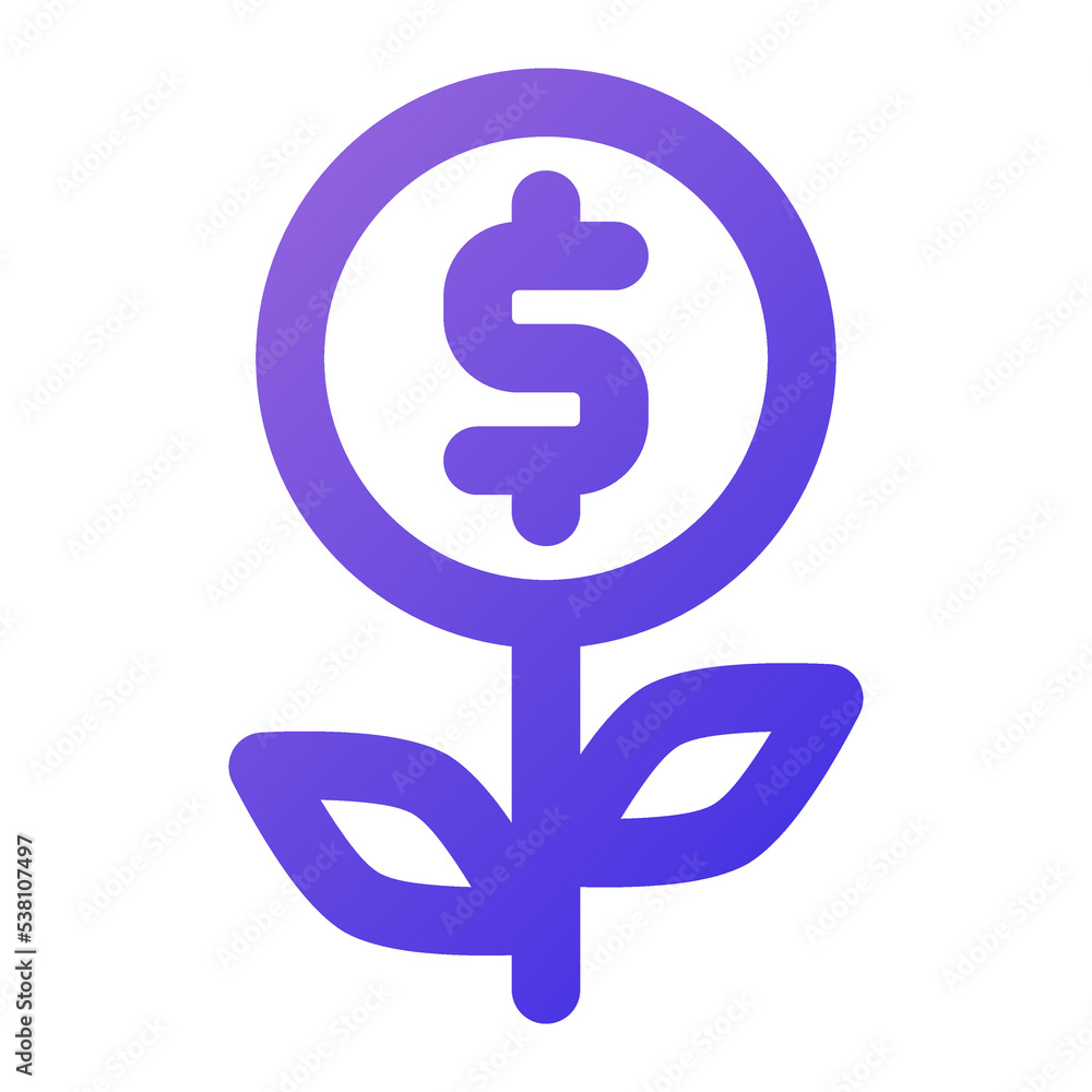 return on investment icon outline gradient style return on investment icon outline gradient style