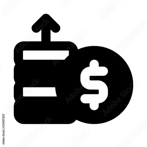 earning icon solid style