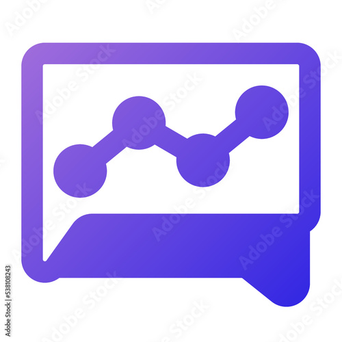 consult icon flat gradient style