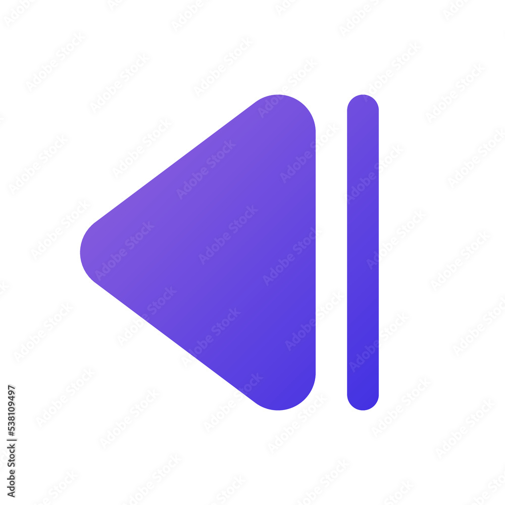 left arrow icon flat gradient style left arrow icon flat gradient style