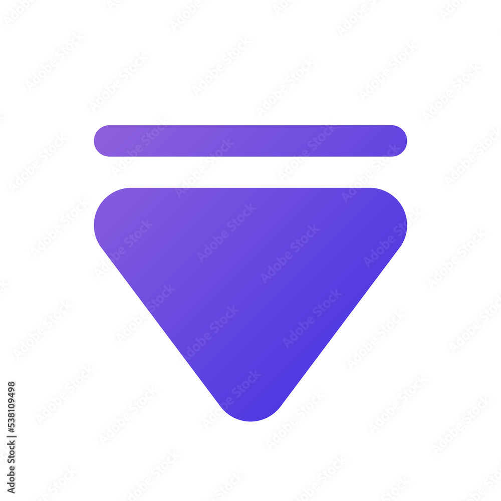 down arrow icon flat gradient style down arrow icon flat gradient style