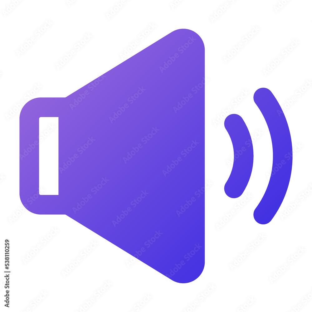 volume icon flat gradient style volume icon flat gradient style