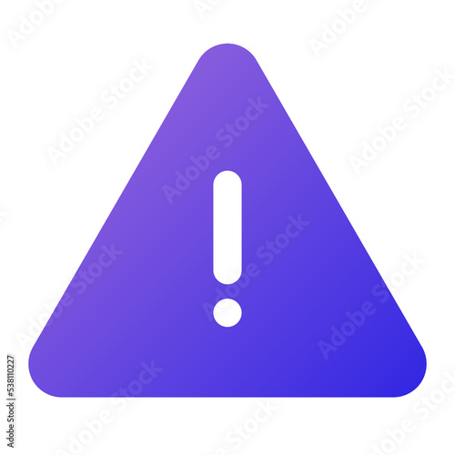 alert icon flat gradient style