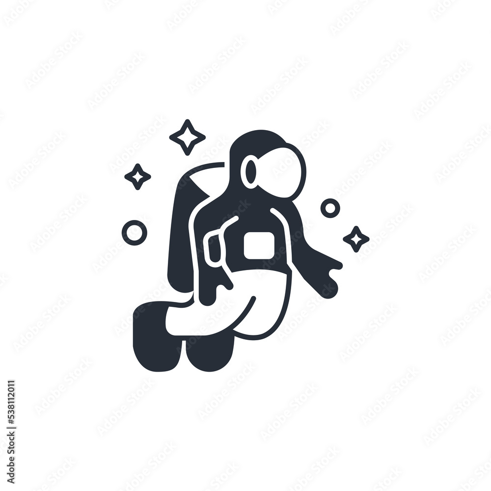 astronaut icon vector icon.Editable stroke.linear style sign for use web design,logo.Symbol illustration. astronaut icon vector icon.Editable stroke.linear style sign for use web design,logo.Symbol illustration.
