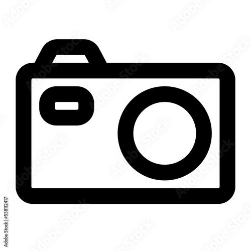 camera icon outline style