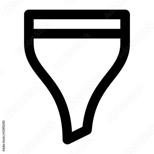 filter icon outline style