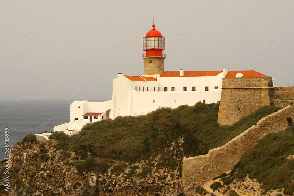 Le phare du Cap Saint-Vincent à Sagres dans l'Algarve au Portugal