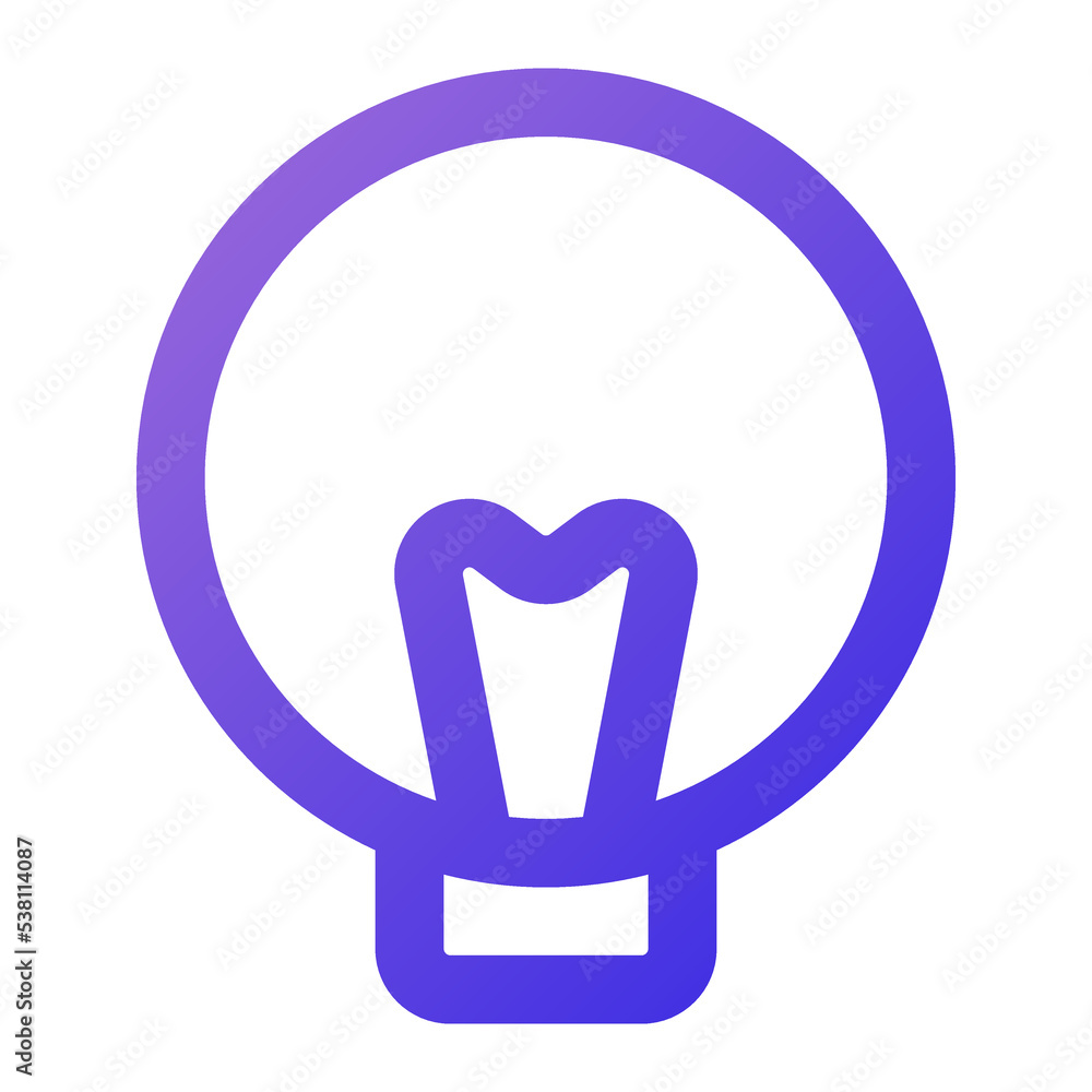 light bulb icon outline gradient style light bulb icon outline gradient style