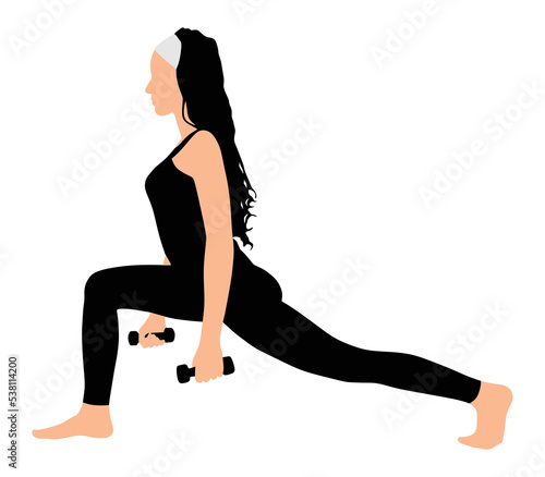 Fitness woman doing exercise