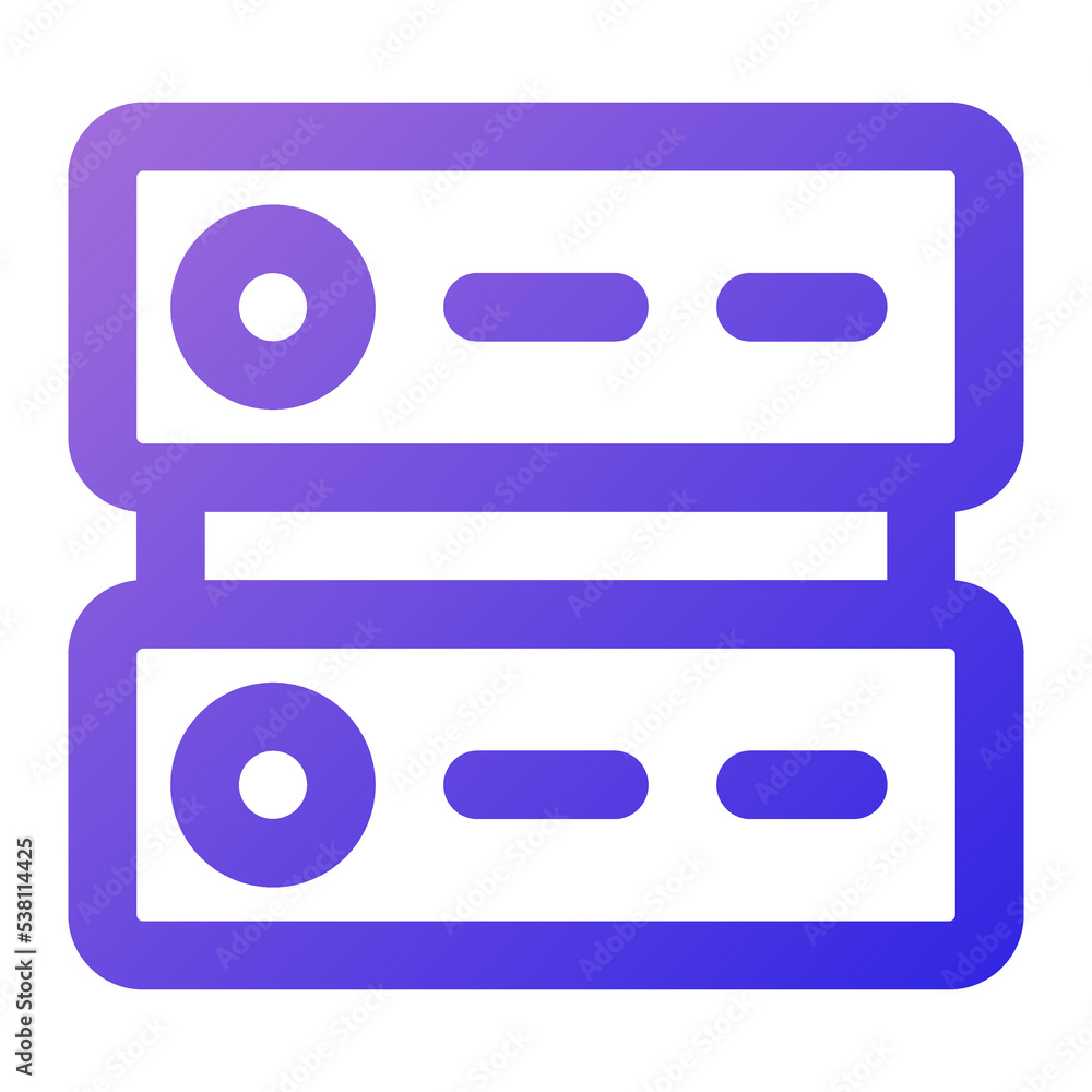 server icon outline gradient style server icon outline gradient style