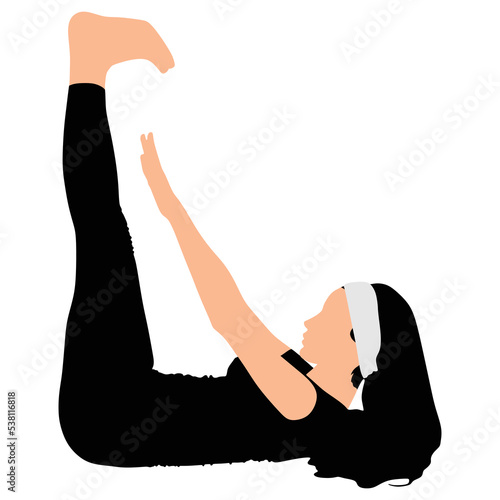 Fitness woman doing exercise