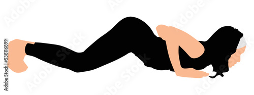 Fitness woman doing exercise