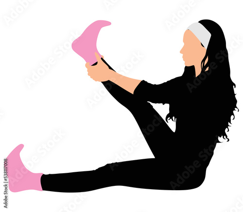 Fitness woman doing exercise