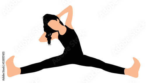 Fitness woman doing exercise