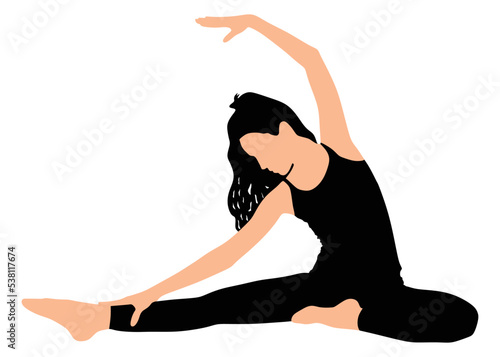 Fitness woman doing exercise