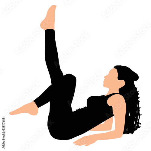 Fitness woman doing exercise