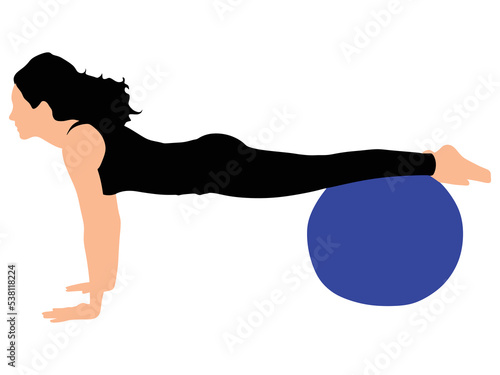 Fitness woman doing exercise