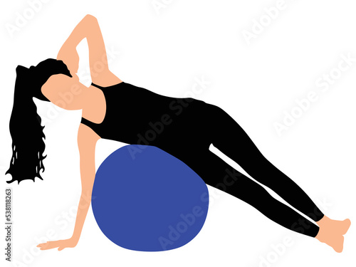 Fitness woman doing exercise