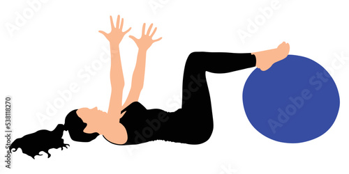 Fitness woman doing exercise