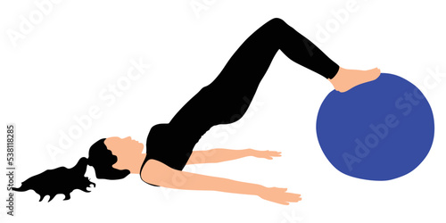 Fitness woman doing exercise