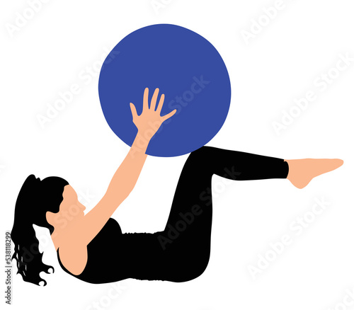 Fitness woman doing exercise