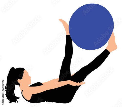 Fitness woman doing exercise