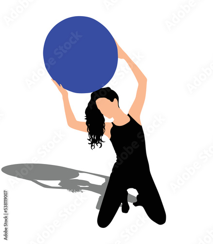 Fitness woman doing exercise