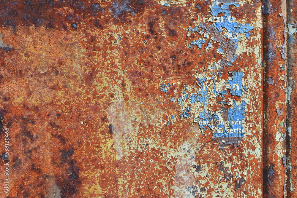 Rust-covered surface abstract Rust-covered surface abstract