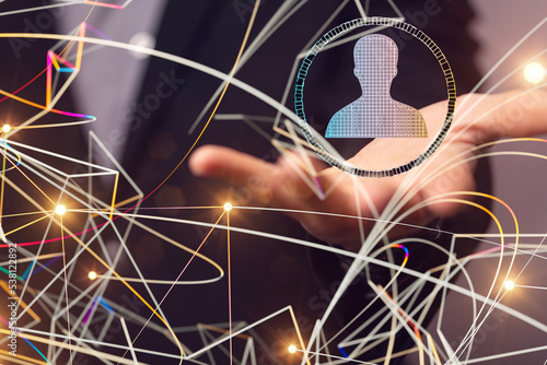 head with symbol neurons in...