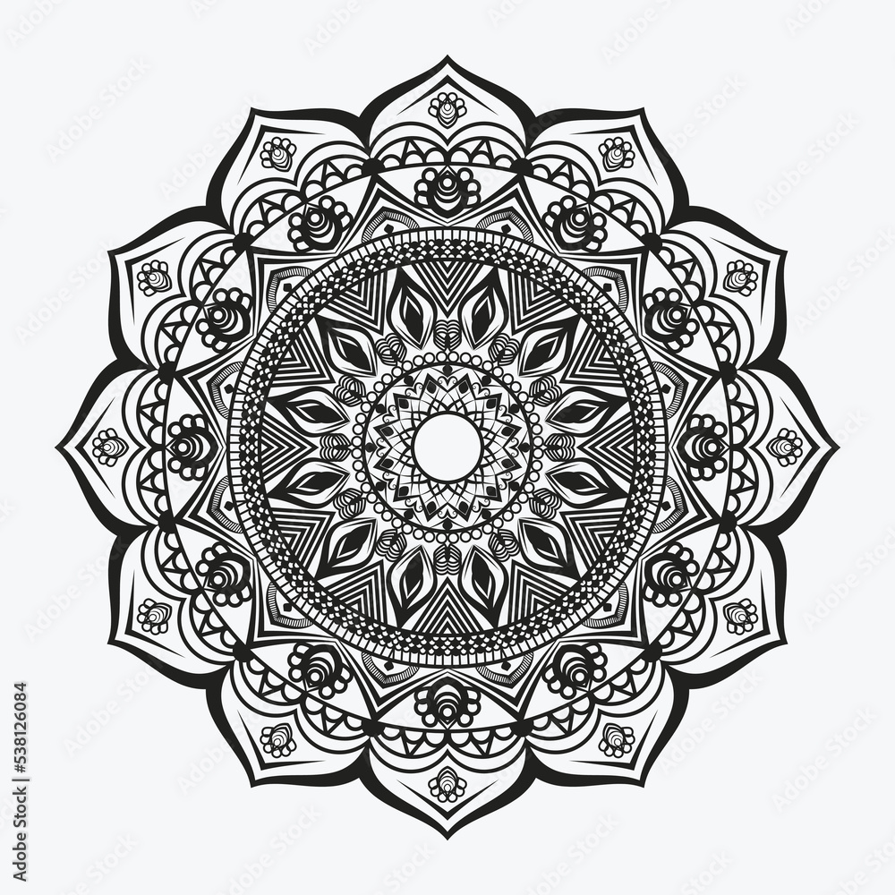 Luxury mandala ornamental background design with arabesque Islamic style Luxury mandala ornamental background design with arabesque Islamic style