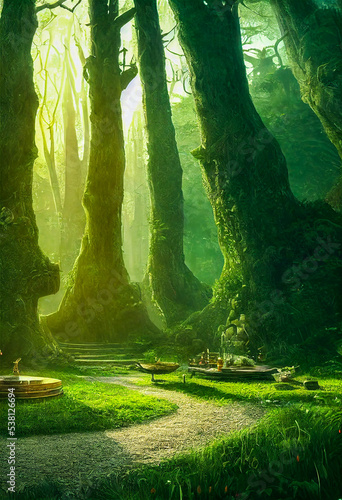 Garden in the woods