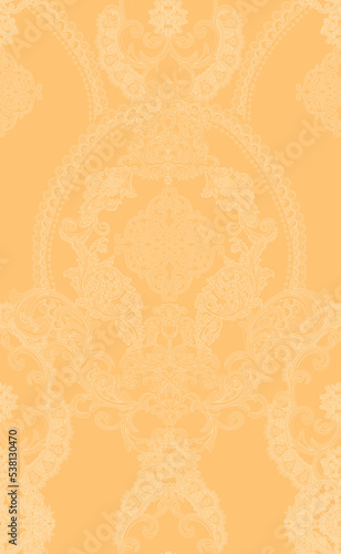 Classical luxury old fashioned damask ornament, royal seamless texture for wallpapers, textile, wrapping. Vintage exquisite floral baroque template.
