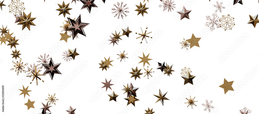Snowflakes Falling On Snow - Winter Banner Snowflakes Falling On Snow - Winter Banner