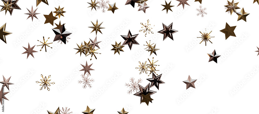 Snowflakes Falling On Snow - Winter Banner Snowflakes Falling On Snow - Winter Banner