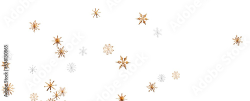 Christmas Card - Snowflakes Of Paper In Frame