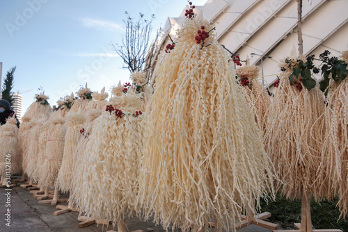 Chichilaki - Georgian Christmas tree made of dried hazelnut branches photo