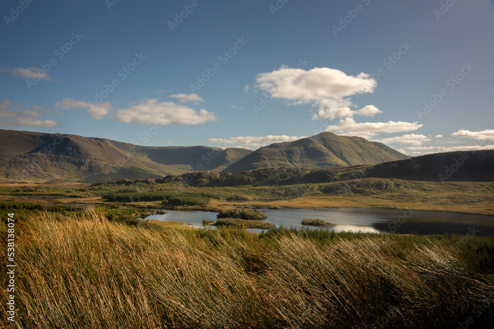 Beautiful natural scenery in the touristic region of Connemara, County Galway in Ireland Beautiful natural scenery in the touristic region of Connemara, County Galway in Ireland