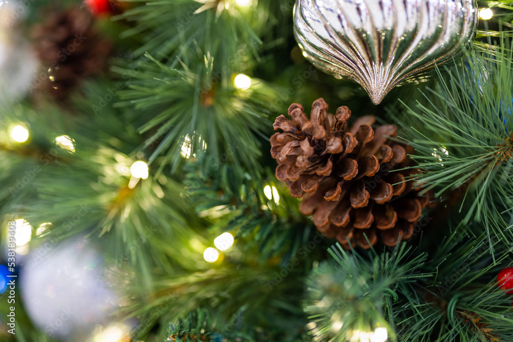 Christmas tree decoration for seasonal greeting Christmas tree decoration for seasonal greeting