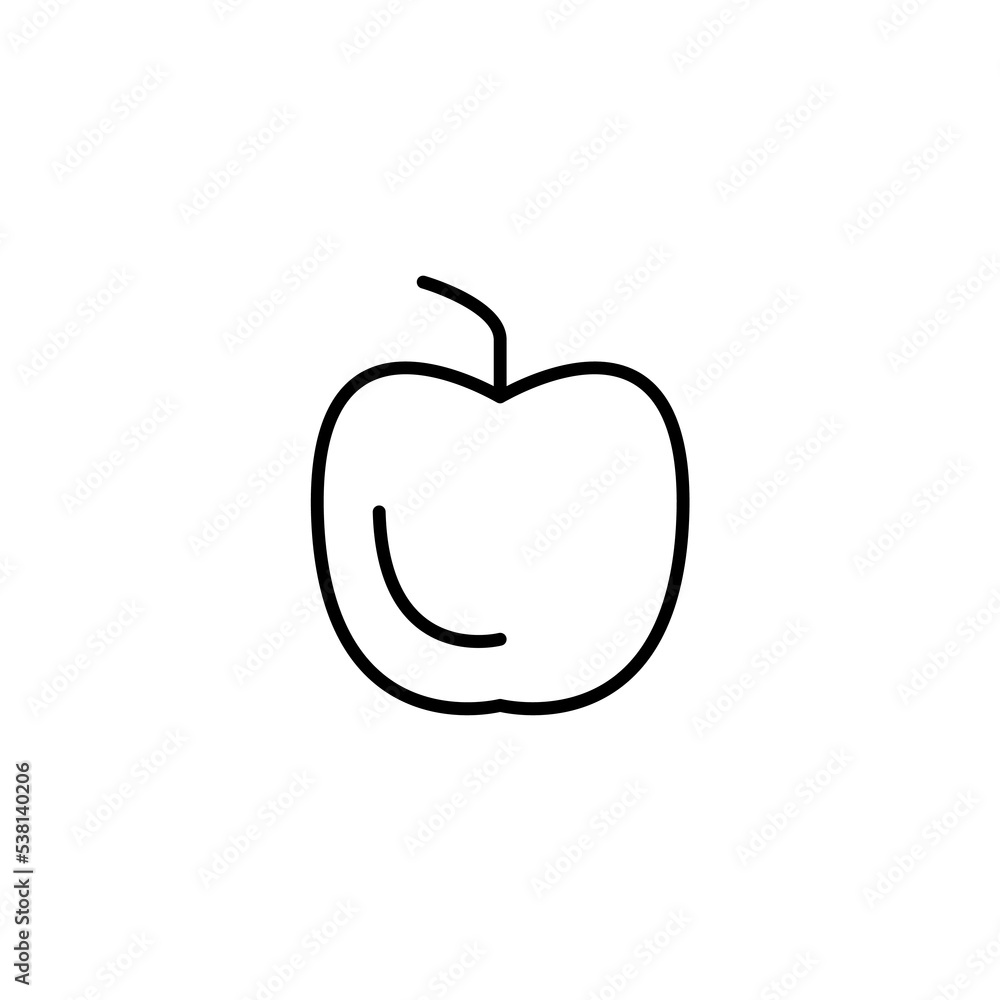 Apple concept line icon. Simple element illustration.Apple concept outline symbol design Apple concept line icon. Simple element illustration.Apple concept outline symbol design