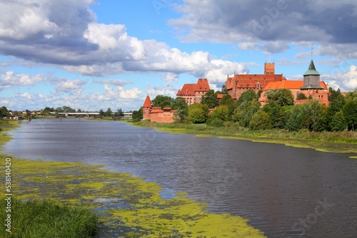 Malbork medieval castle in Poland. Poland landmarks: Malbork Castle. photo