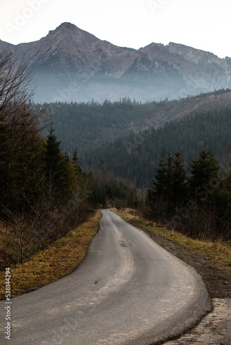 Droga w góry, jesień 