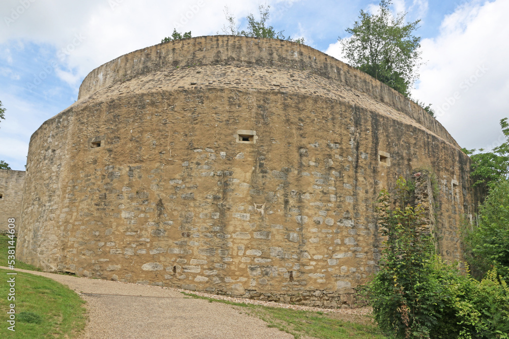 City walls in Rodemack, France	