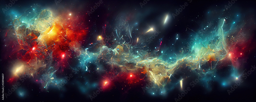 abstract universe and nebulas 