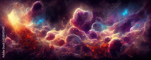 abstract universe and nebulas 