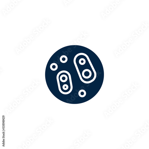 Virus, bacteria, microbe concept line icon. Simple element illustration.Virus, bacteria, microbe concept outline symbol design