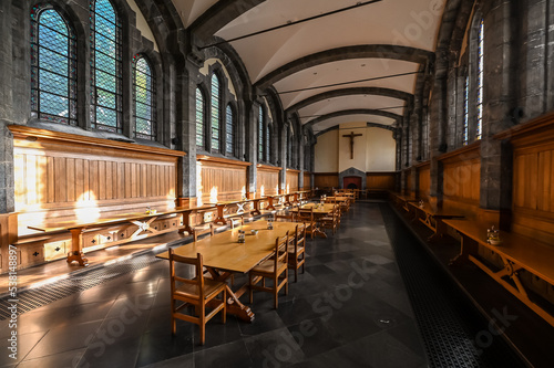 Tableau sur toile Belgique Wallonie Maredsous abbaye monastere eglise religion tourisme patrimoine